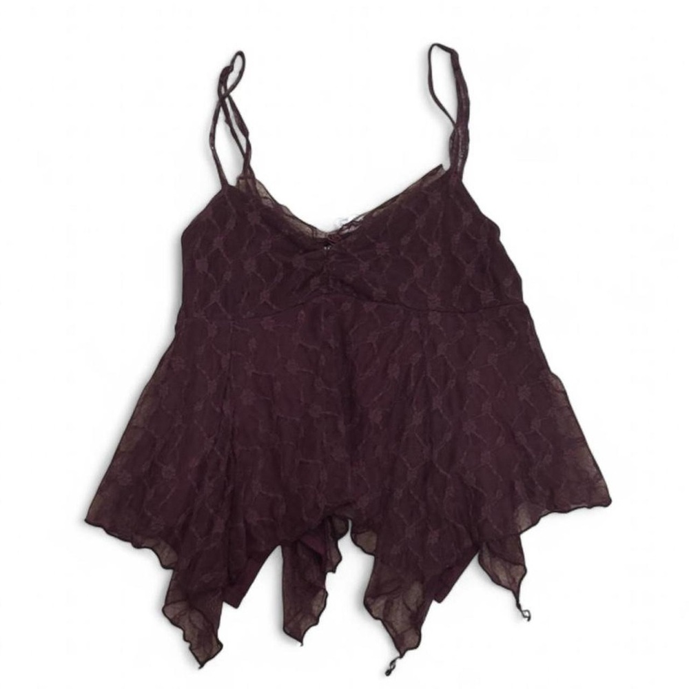 Urban Outfitters Women's Lace Spaghetti Strap Top - Purple